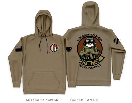 377th MP Co Core Men's Hooded Performance Sweatshirt - dw2vG6