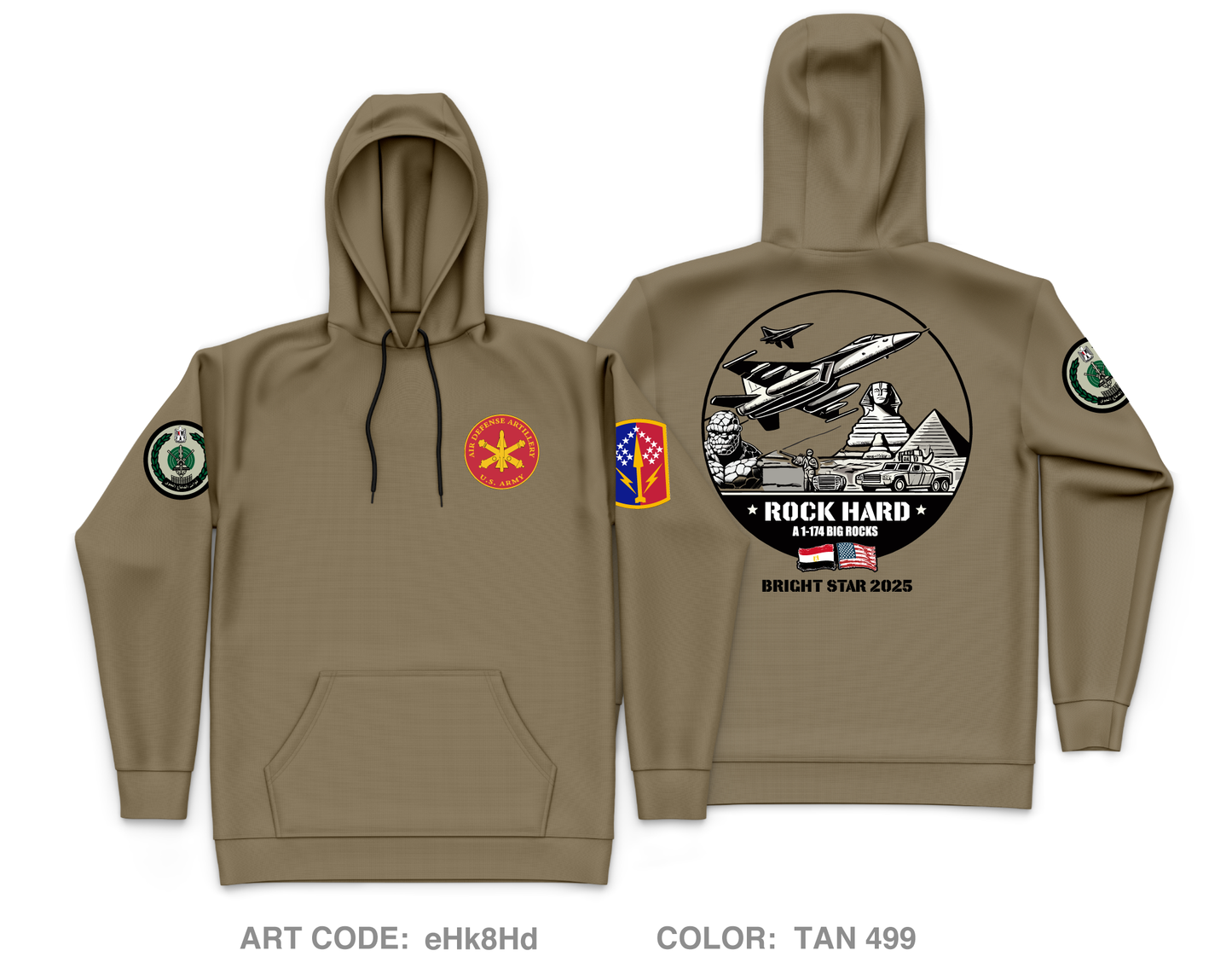 A 1-174th ADA Fundraising Collection Core Men's Hooded Performance Sweatshirt - eHk8Hd