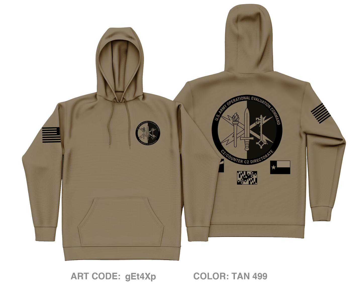 C2CC2 Directorate Core Men's Hooded Performance Sweatshirt - gEt4Xp