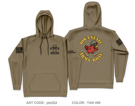 Iowa State University Reserve Officer's Training Corps Core Men's Hooded Performance Sweatshirt - jdz5S2