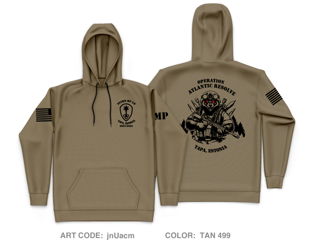 303RD MP CO Core Men's Hooded Performance Sweatshirt - jnUacm
