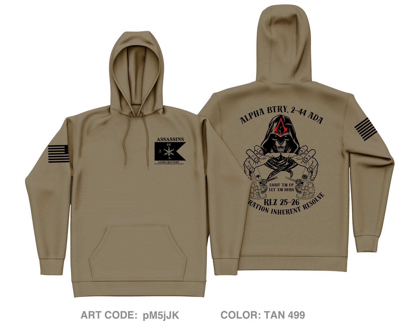 Alpha Battery, 2-44 ADA Core Men's Hooded Performance Sweatshirt - pM5jJK