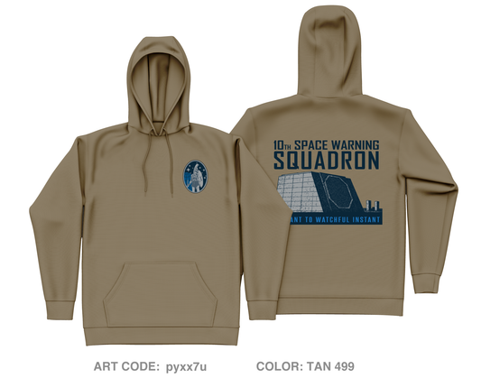10th Space Warning Squadron Fundraising Collection Core Men's Hooded Performance Sweatshirt - pyxx7u