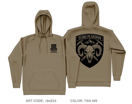 Echo Platoon Core Men's Hooded Performance Sweatshirt - r9cE23