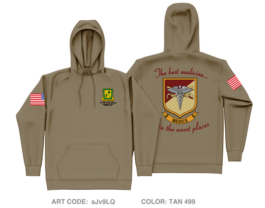 1/18 CAV Medics Core Men's Hooded Performance Sweatshirt - sJv9LQ