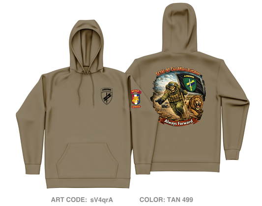 SETAF-AF Civil Affairs Battalion Core Men's Hooded Performance Sweatshirt - sV4qrA