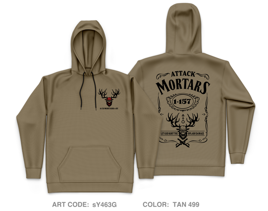 A CO Mortars 1-157 Core Men's Hooded Performance Sweatshirt - sY463G