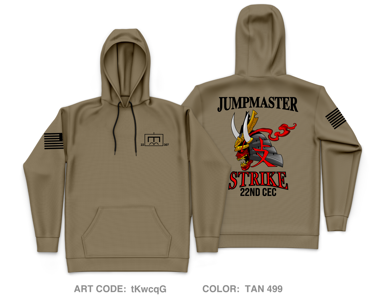 22nd CEC, 307th DEB Core Men's Hooded Performance Sweatshirt - tKwcqG