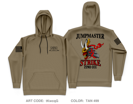 22nd CEC, 307th DEB Core Men's Hooded Performance Sweatshirt - tKwcqG