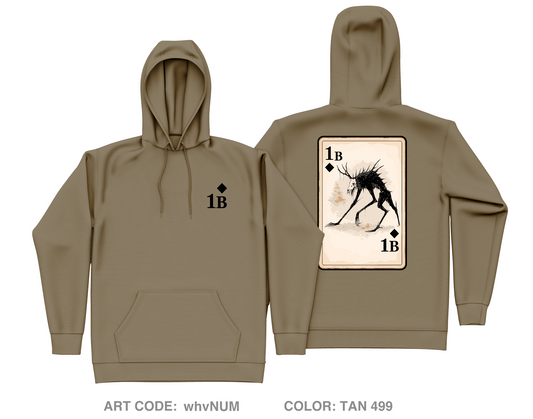 1B Core Men's Hooded Performance Sweatshirt - whvNUM