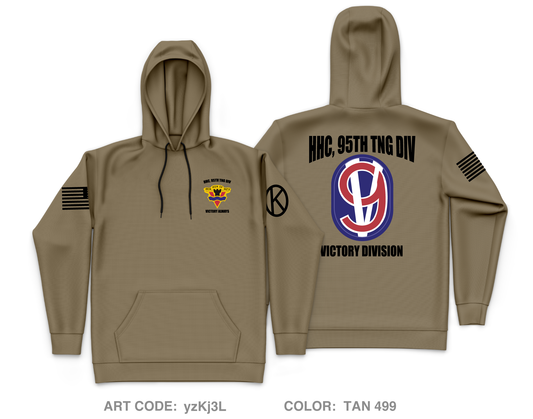 95TH TNG DIV, HHC Core Men's Hooded Performance Sweatshirt - yzKj3L