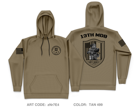 13th MDB Core Men's Hooded Performance Sweatshirt - zNr7E4