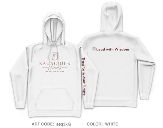 Sagacious University Core Men's Hooded Performance Sweatshirt - seq3xQ