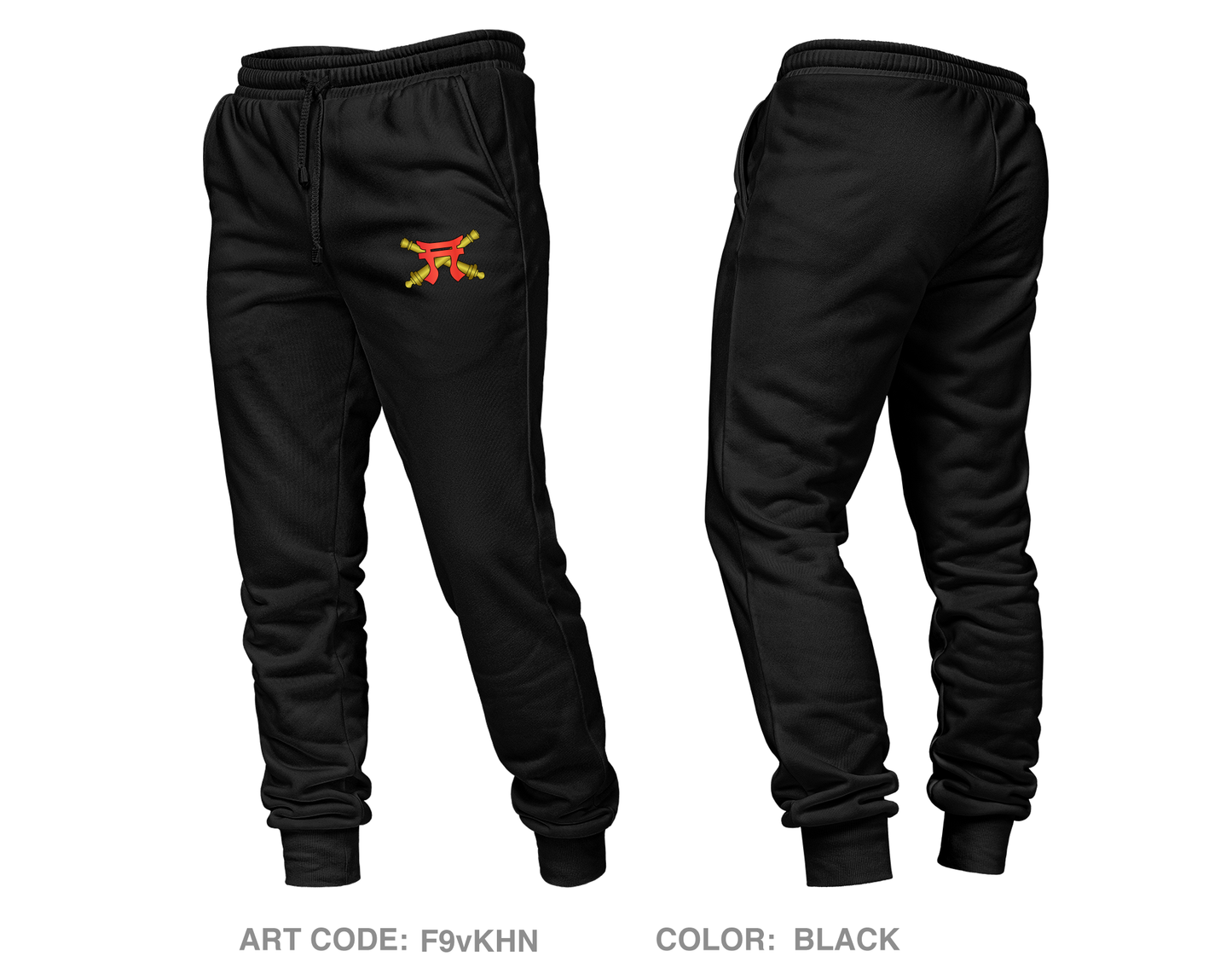 3-320th Field Artillery Battalion "Red Knight Rakkasans" Fundraising Collection Core Unisex Performance Joggers - F9vKHN