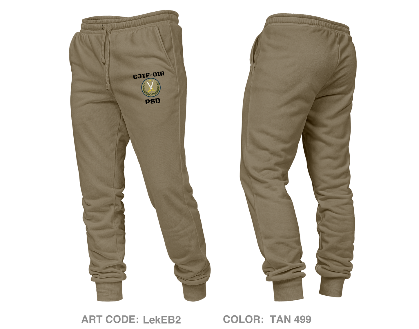 CJTF-OIR 333rd MP PSD Core Unisex Performance Joggers - LekEB2
