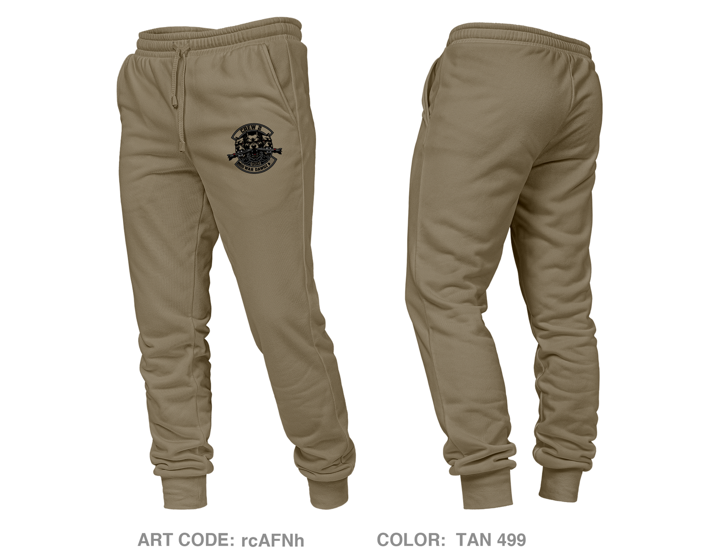 B 1-44 Crew 2 War Dawgz Core Unisex Performance Joggers - rcAFNh