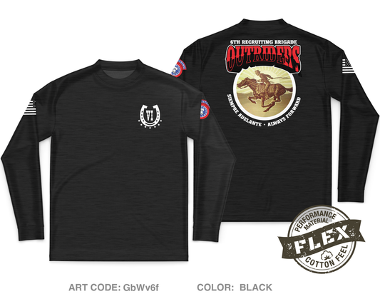 6th Recruiting Brigade Core Men's LS Flex Performance Tee - GbWv6f