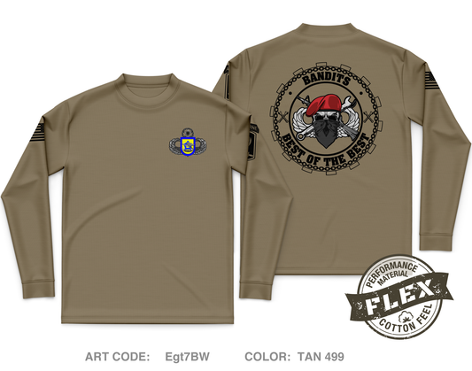 B Co, 173rd BSB (A), 173rd IBCT (A) Core Men's LS Flex Performance Tee - Egt7BW