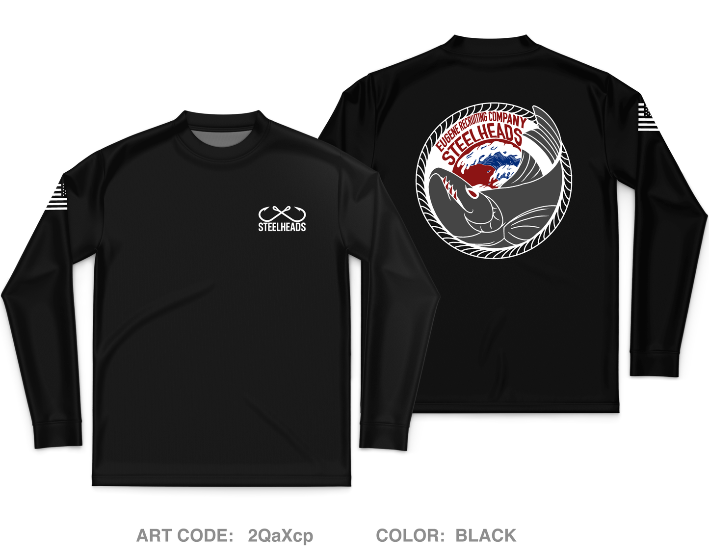 Eugene Recruiting Company Core Men's LS Performance Tee - 2QaXcp