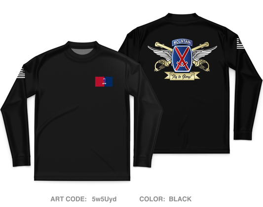 10th Combat Aviation Brigade Fundraising Collection Core Men's LS Performance Tee - 5w5Uyd