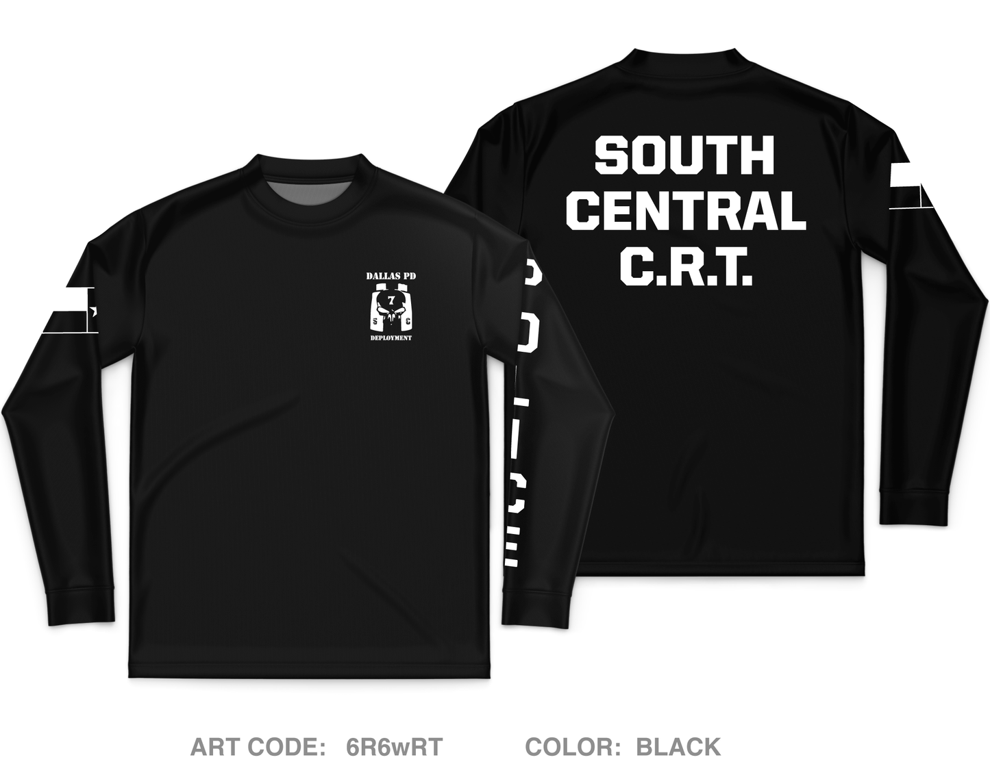 Dallas PD Store 1 Core Men's LS Performance Tee - 6R6wRT