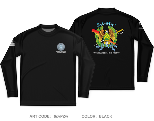 Ft Jackson SAMC Voctory Chapter Core Men's LS Performance Tee - 6cvPZw
