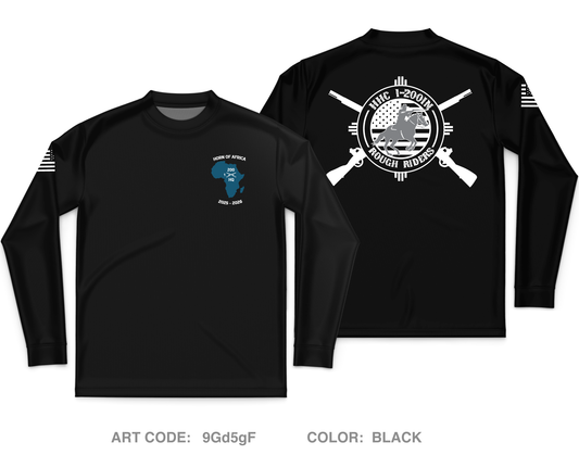 HHC, 1-200 Infantry Core Men's LS Performance Tee - 9Gd5gF