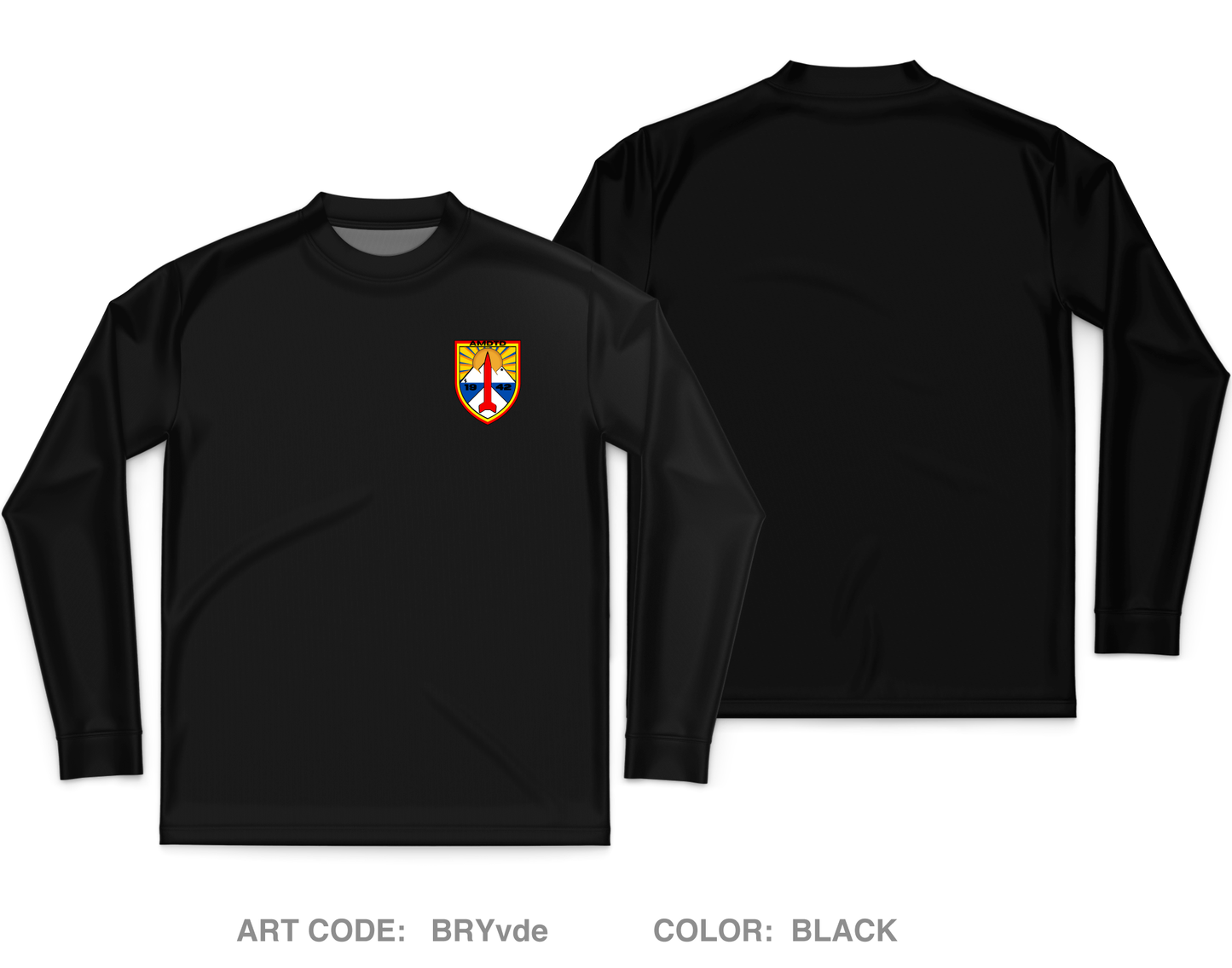 Air and Missile Defense Test Directorate (AMDTD) Core Men's LS Performance Tee - BRYvde