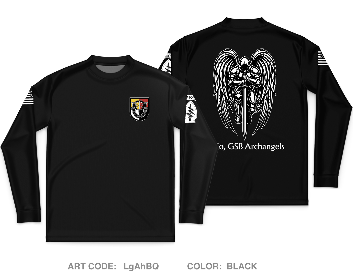 A Co, GSB, 3SFG(A) Core Men's LS Performance Tee - LgAhBQ