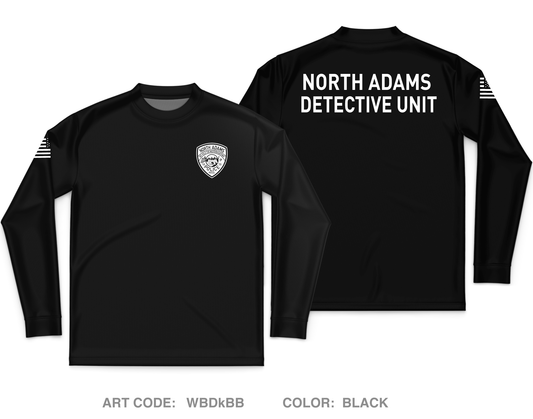 North Adams Police Detective Unit Core Men's LS Performance Tee - WBDkBB