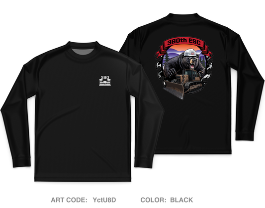 380TH ESC Core Men's LS Performance Tee - YctU8D