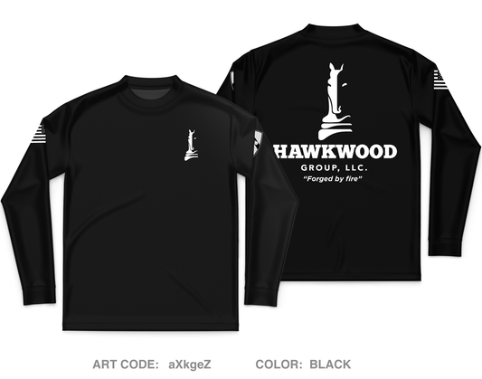 Hawkwood Group LLC Core Men's LS Performance Tee - aXkgeZ