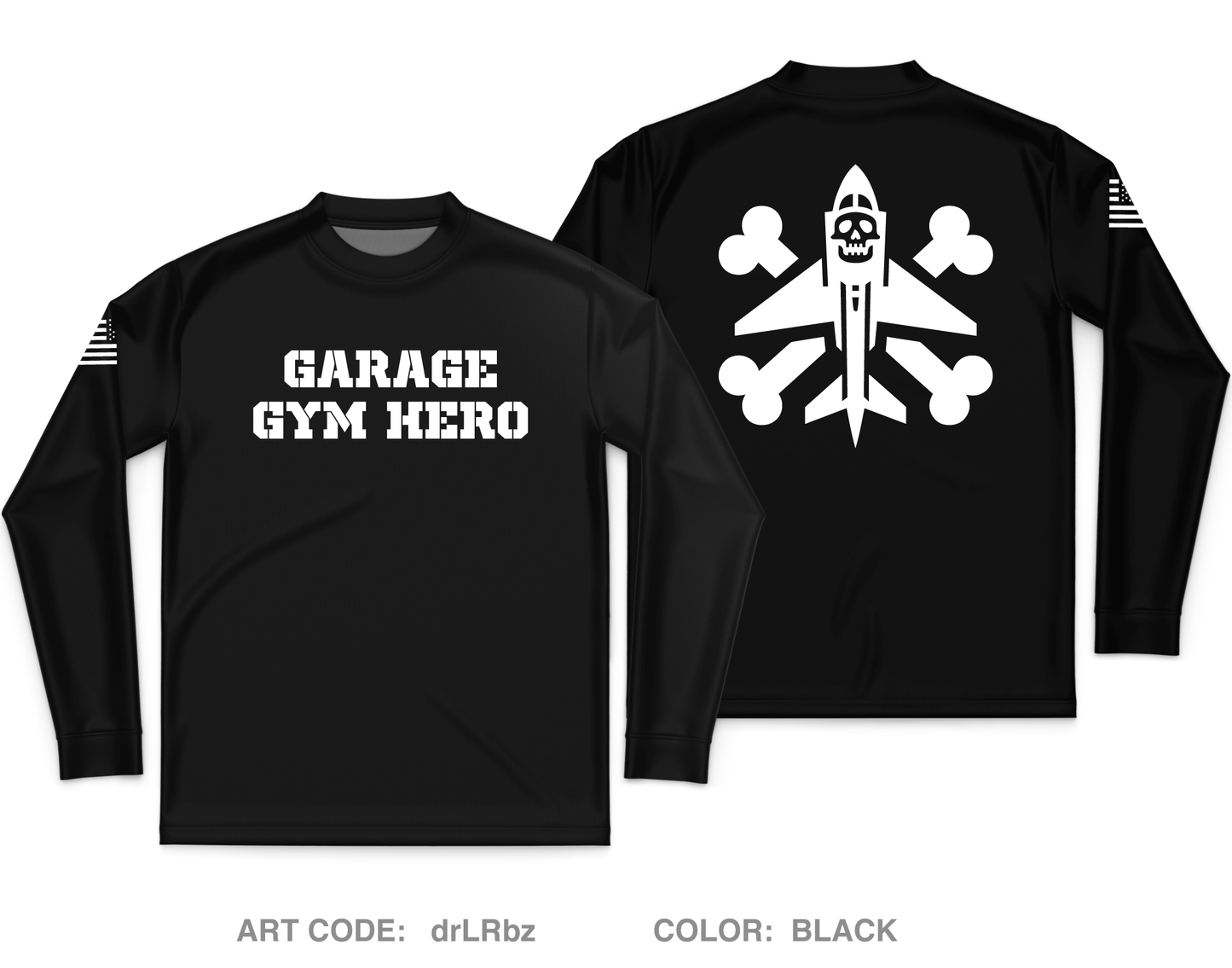 Garage Gym Hero Core Men's LS Performance Tee - drLRbz