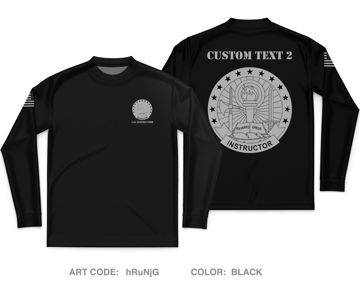 14G Instructors Core Men's LS Performance Tee - hRuNjG
