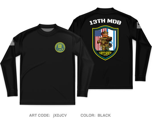 13th MDB Core Men's LS Performance Tee - jXDJCV