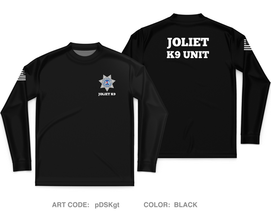 Joliet Police K9 Unit Core Men's LS Performance Tee - pDSKgt