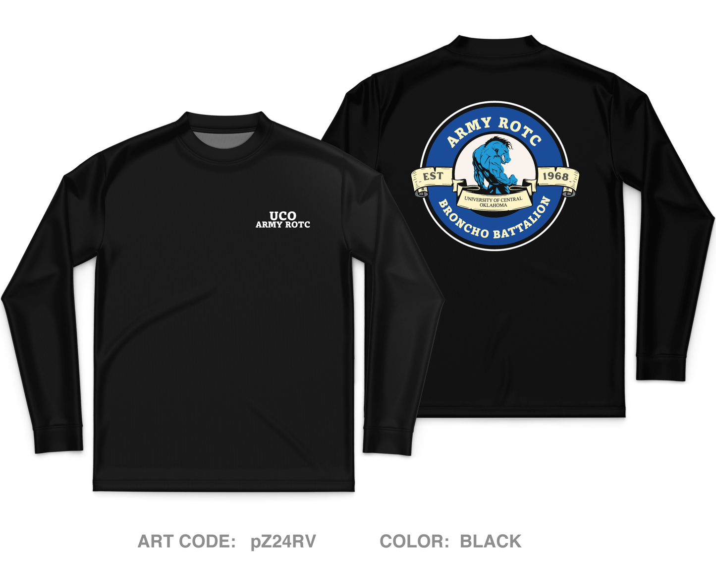 UCO Army ROTC Core Men's LS Performance Tee - pZ24RV