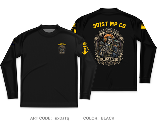 301st MP CO / 3rd PLATOON JOKERS Core Men's LS Performance Tee - uxDaTq