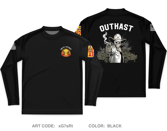 5-4 ADAR 2nd PLT ALPHA BTTRY Fundraising Collection Core Men's LS Performance Tee - xG7sRt