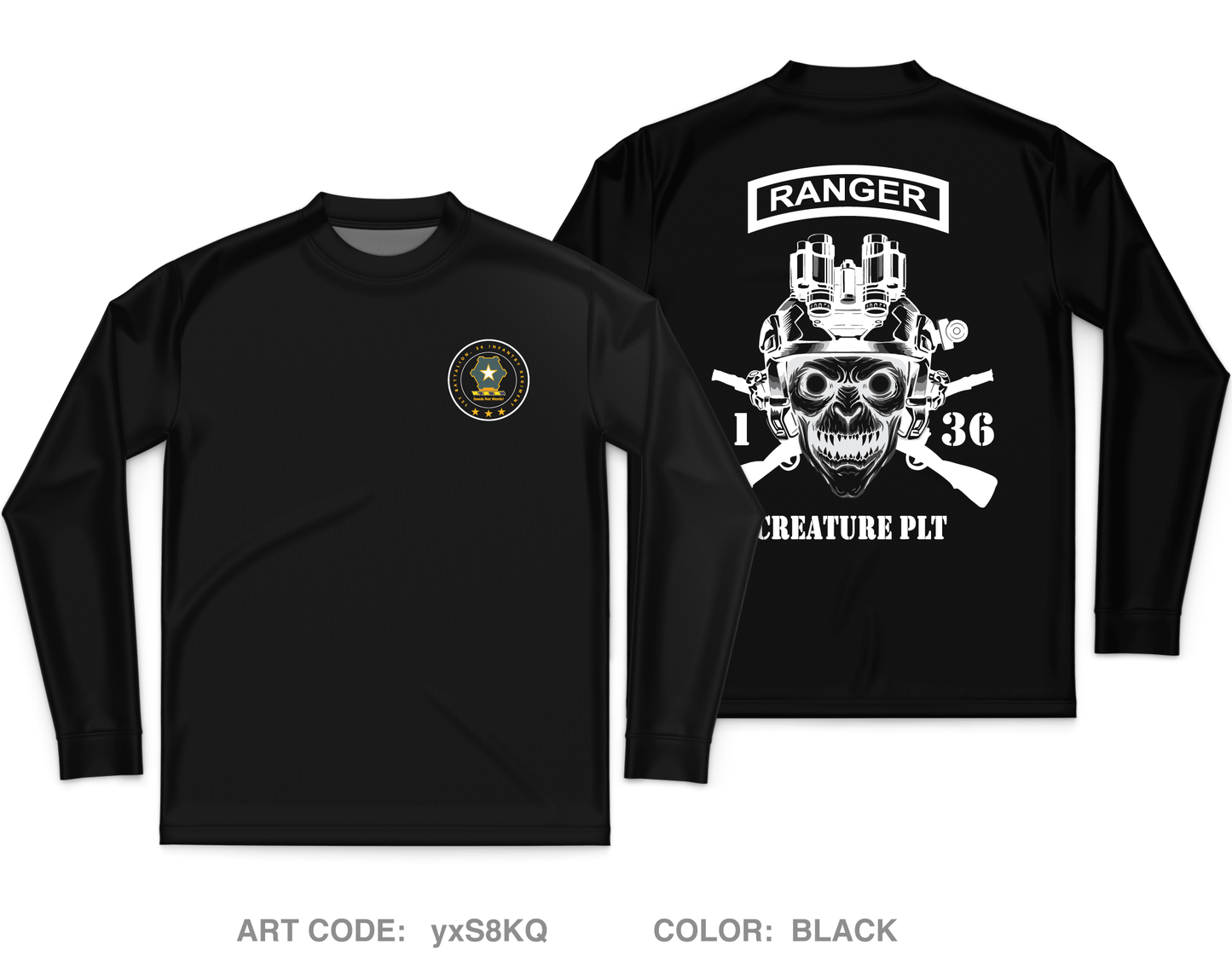 B CO, 1-36 IN Core Men's LS Performance Tee - yxS8KQ