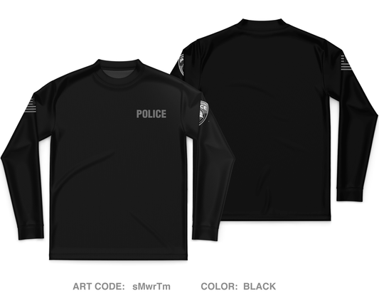 Lake Clarke Shores Police Dept Core Men's LS Performance Tee - sMwrTm