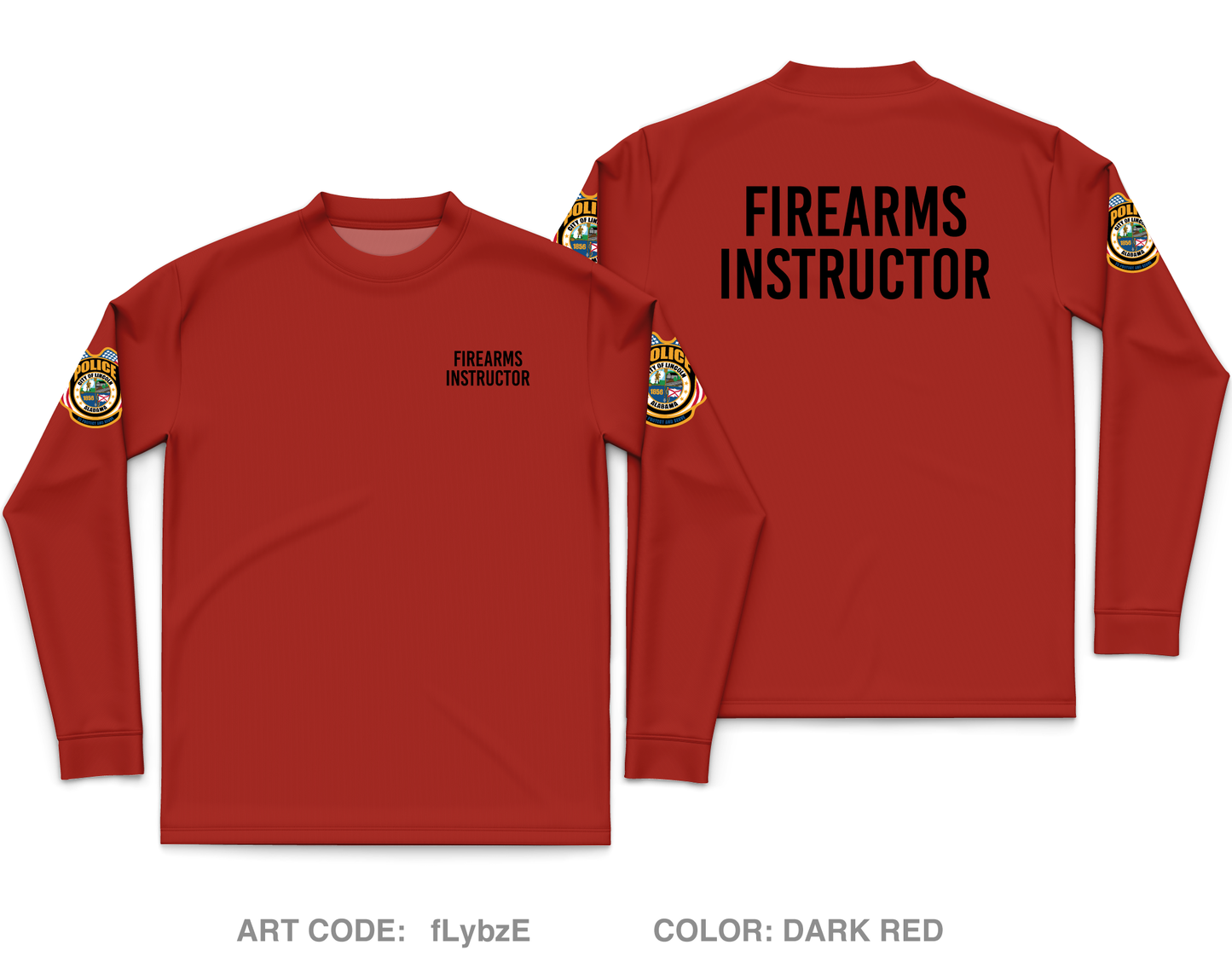 Lincoln Police Department Core Men's LS Performance Tee - fLybzE
