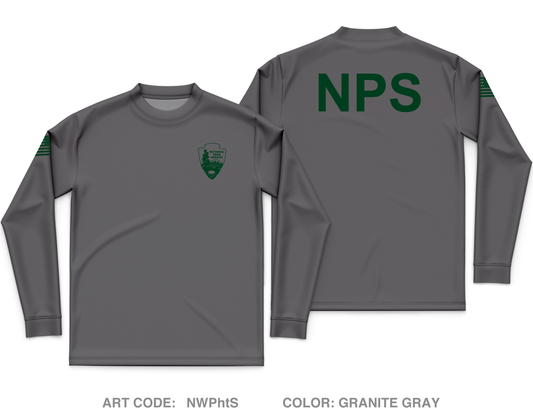 National Park Service Arrowhead Core Men's LS Performance Tee - NWPhtS