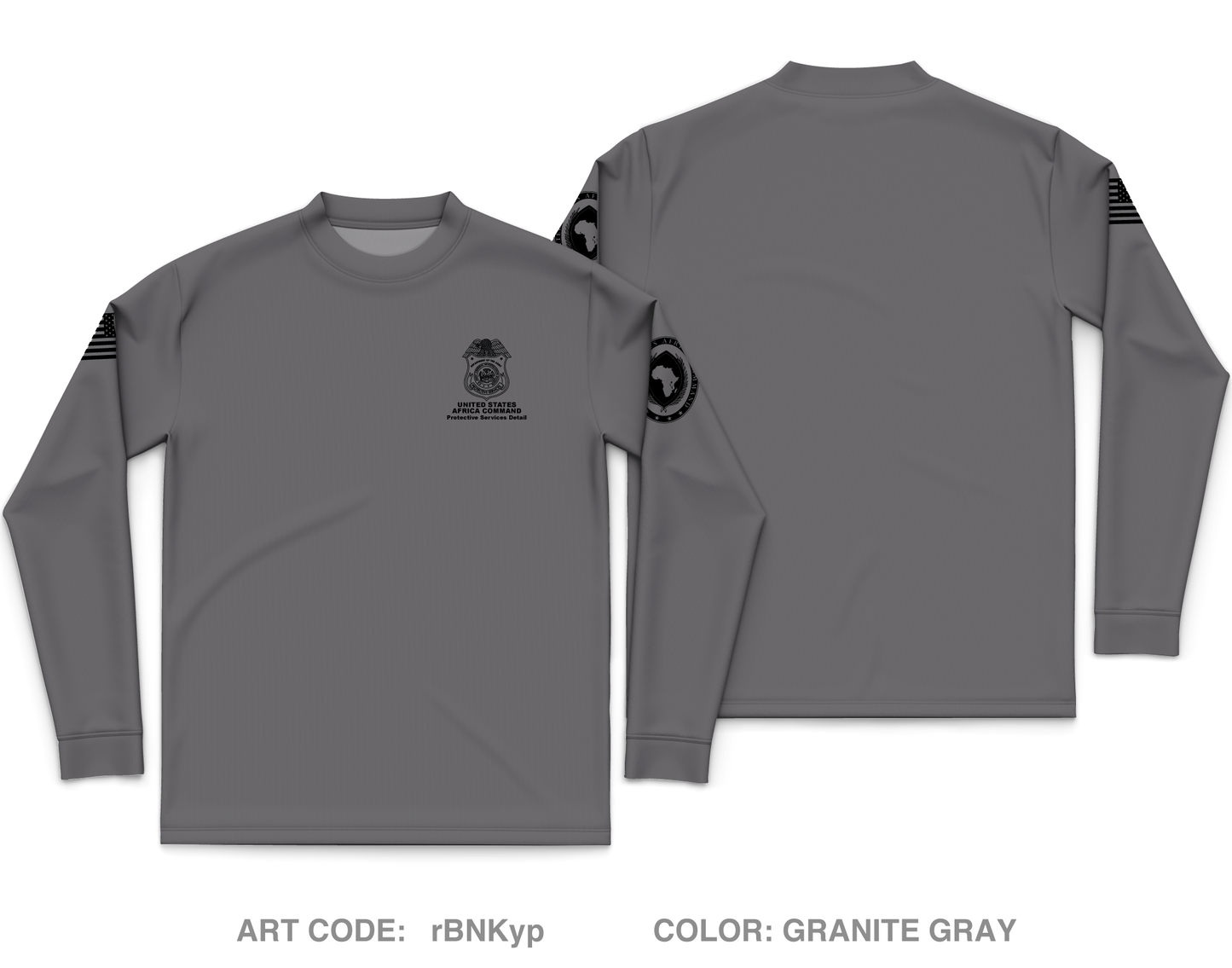 AFRICOM-PSD Core Men's LS Performance Tee - rBNKyp