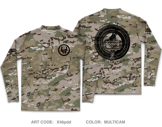 Hammer Troop, 3/2CR Core Men's LS Performance Tee - X46pdd
