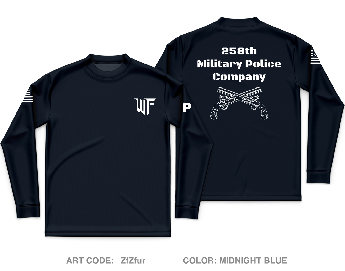 258 Military Police Company Core Men's LS Performance Tee - ZfZfur