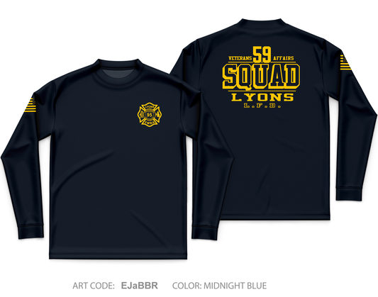 Lyons Fire Department Core Men's LS Performance Tee - EJaBBR