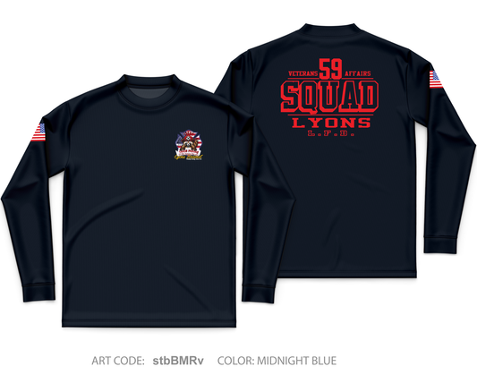 Lyons Fire Department Core Men's LS Performance Tee - stbBMR