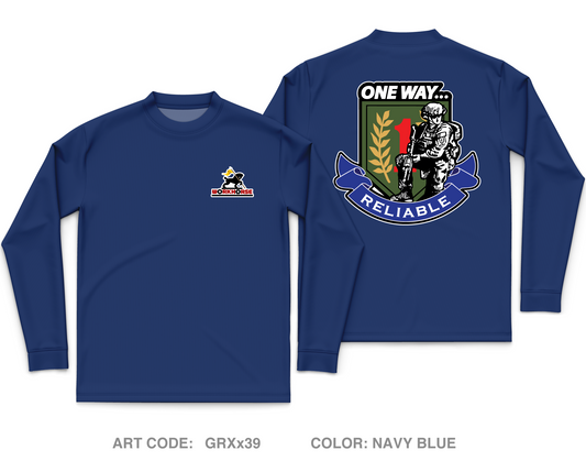 511th Quartermaster Company Core Men's LS Performance Tee - GRXx39