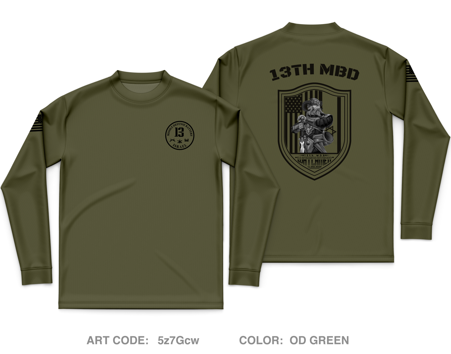 13th MDB Core Men's LS Performance Tee - 5z7Gcw